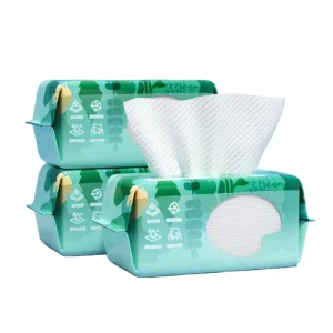 Junri Custom Personal Care Disposable Nonwoven Tissue Cleaning Private Label Cotton Face Towel 80 Count Square Home Use