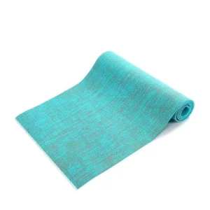 Jute Yoga Mat Natural Non slip Comfortable Surface PVC Foam Eco friendly Exercise Fitness Mat