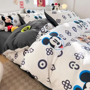 Kids 100% Cotton 1.8m 2m Queen King Cotton Printing Fabric for Bedding Set With Cartoon Characters