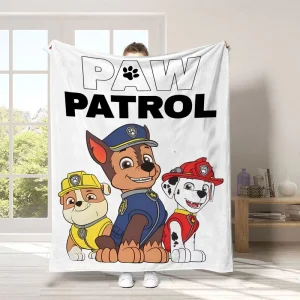 Kids Cartoon Flannel Throw Blanket Soft Printed Four Seasons Lightweight for Bed Sofa Couch and Nap Time