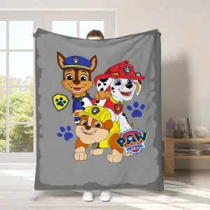 Kids Cartoon Flannel Throw Blanket Soft Printed for Four Seasons Bed Sofa Couch and Nap Time
