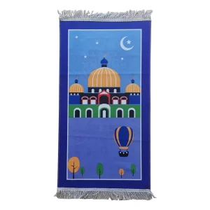 Kids Children Prayer Mat Islamic Muslim Prayer Carpet Rug Tapis De Priere Islam Soft Eid Rugstassel Decor Sajda Gift Sajadah