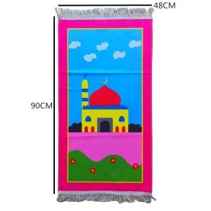 Kids Mat & Rug Eco friendly Polyester Floral Printed Washable Non Slip Comfortable Thin Play Room Floor Rug