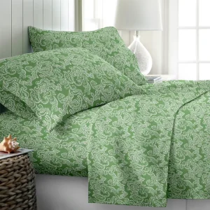 Kids Microfiber Sheets Set 100% Polyester 1800TC OEKO-TEX Certified Fitted & Flat Sheets Twin Full Queen King Sizes