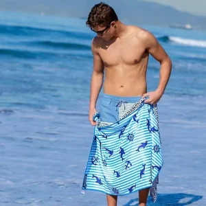 Kids Polyester Microfiber Printed Personalized Everyday Use Beach Towels Quick Dry Large Anti Sand Free