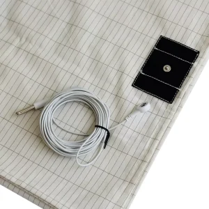 King Queen Twin Sizes Breathable Cotton Sheet with Grounded Socket Tester PVC Cord Included Medical Use Grounding Sheet