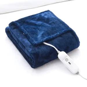 King Size 72*84” Soft Fleece Electric Heated Blanket Folded and Portable Body Warmer for Winter Wearable Cover