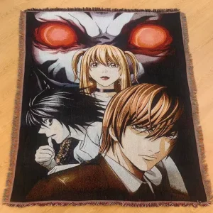 King Size Anime Design Woven Blanket Sofa Bed Set Comfortable Wear Resistant Picnic Tapestry Holiday Gifts