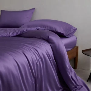 King Size Bamboo Bedding Set 100% Natural 300tc Woven Solid European American Style Customizable