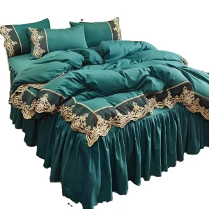 King Size Comforter Set Luxury Embroidery Bed Bedding Sheet Sets Duvet Bedding Sets With Pillowcase