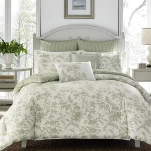 King Size Custom Comforter Set Reversible Cotton Bedding Includes Matching Shams with Bonus Euro Shams Throw Pillows