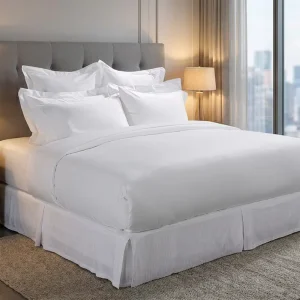 King Size Princess Style 400TC Cotton Pillowcase Duvet Cover Set Plant Printed Disposable Hotel Use Bedding