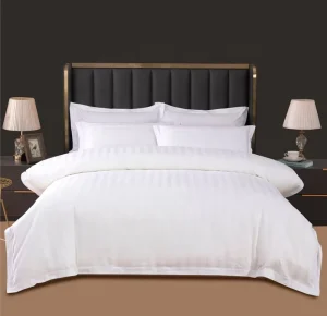 King Size Sheet Set with 4 Pillowcases Soft 400 Thread Count 100% Cotton Sheets Sateen Durable Bedding Set White