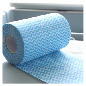 Kitchen All Purpose Cleaning Roll Cloths Disposable Non Woven Antimicrobial Rags Lazy Cloth Wiping Scouring Pad Striped Pattern