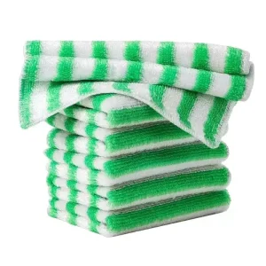 Kitchen Bamboo Fiber Towel Dishwashing Cloth and Oil Brush Pot for Kitchen Use