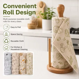 Kitchen Cleaning Scouring Pad Square Microfiber Cloth 20x20cm Reusable Eco-Friendly Lightweight