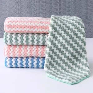 Kitchen Dish Cloths Ultra Soft and Absorbent Dish Towels Reusable Fast Drying Microfiber Cleaning Cloth
