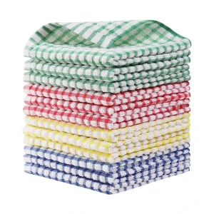 Kitchen Dishcloths Cotton Washing Dishes Scrubbing Dish Towels Sets Absorbent Kitchen Cloths