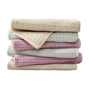 Kitchen Hand Towels Antibacterial Dish Washing Cloth Grease Resistant Home Use Wipes Rags Microfiber Waffle Kitchen Towel