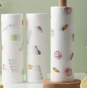 Kitchen Paper Towels Dry Wipe Roll for Kitchen Cleaning Disposable Lazy Rags Shop Dish Cloth for Efficient Cleaning