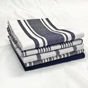 Kitchen Towel 6-Piece Set Multi-Color Woven Quick-Dry Dishwashing Towel Table Cloth OEM Pure Cotton 50x70cm