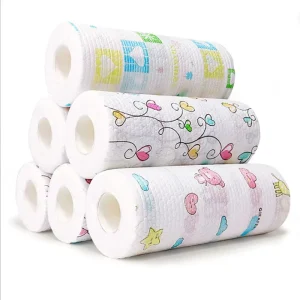 Kitchen Towels Roll Dry Wet Tissue Paper Wipes Cleaning Cloth