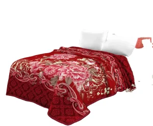 Knitted 100% Polyester Raschel Blanket 220x240CM Four Seasons European American Style Indoor Outdoor Use