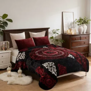 Knitted 160x220cm 3kg Heavy 2PLY Double Layer Thick Warm Korean Turkish Minky Raschel Blanket
