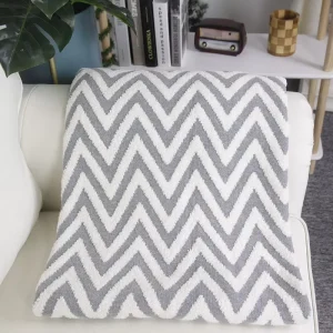 Knitted Blanket Custom Designs American Style Polyester 100% Luxury Throw Blanket