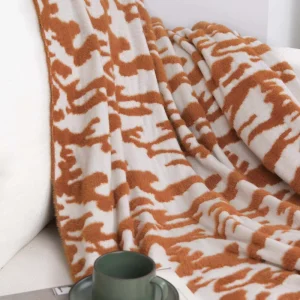 Knitted Blanket Soft European American Style Knitted Throw Blanket for Home Decoration