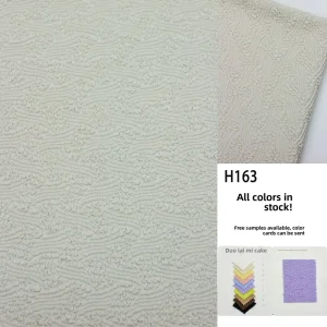 Knitted Embossed Jacquard Fabric Bubble-textured Cloth Womens Wear Home Textiles Jacquard Sofa Fabric 100% Polyester