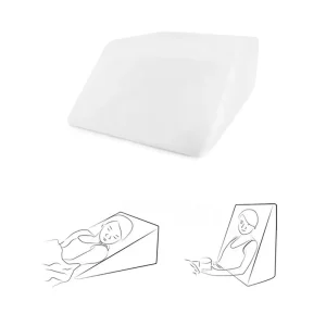 Knitted Memory Foam Elevation Leg Rest Pillow Washable Pillow Case Comfort Support for Pain Relief for Sleeping Nursing Hotel