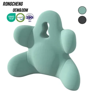 Knitted Memory Foam Lumbar Pillow Office Sedentary Artifact for Home Bed Rest & Car Waist Protection & Comfort Reading Chair
