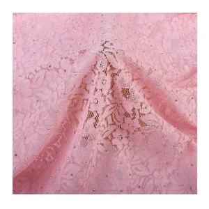 Knitted Multi Color Jacquard Lightweight Fashion Lace Fabric for Women’s Wedding Dresses