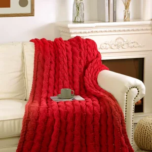 Knitted Throw Blanket Anti-Pilling Eco-Friendly Soft Comfortable Modern Custom Knit Blankets