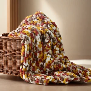 Knitted Throw Blanket Custom Chenille Throw Warm Soft Cozy for Sofa Bed Home Decor Beautiful Home Bed Blanket Gift