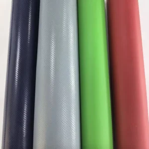Knitted Tricot 100% Polyester PVC Coated Waterproof Ripstop Tarpaulin Fabric for Outdoor Industry Use