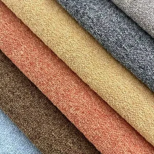 Knitted Velvet Upholstery Fabric 100% Polyester Luxury Sofa Home Decor Fabric Meter Rolls Silky Touch Waterproof Flame Retardant