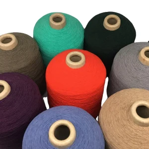 Knitting Weaving Textile Product Core Spun Ring Spun Yarn Dyed Pattern High Quality Spandex Yarn High Tenacity High Evenness