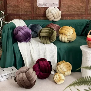 Knot Pillow Ball Cushion Sofa White Chair Cushion Tatami Cushion Patio Chair Cushions Sofa Outdoor Furniture Cushions