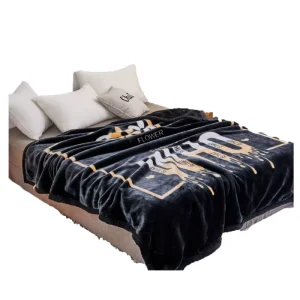 Korean Mink Blankets Arabic Style Thick Warm Double Ply Embossed Raschel Blankets Big Size