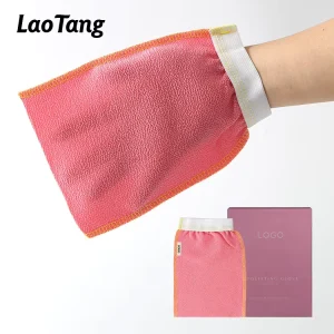 Korean Simple Style Exfoliating Bath Washcloth Body Cleaning Towel Scrub Bath Mitten Effective Gloves