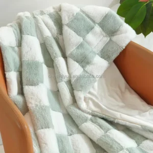 Korean Style Kids Baby Blanket Soft Blue and Pink Flannel Cloud Offset Printing Different Sizes for School Children