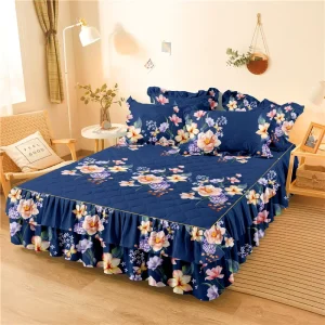 Korean Style Lace Bed Skirt Three Piece Set Home Simmons Mattress Protection Cover