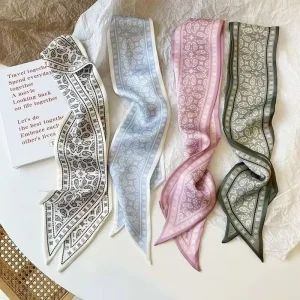 Korean Style Paisley Small Scarf Multi purpose Hair Tie Bag Wrapping Neck Scarf Southeast Asian Souvenir Gift Scarf