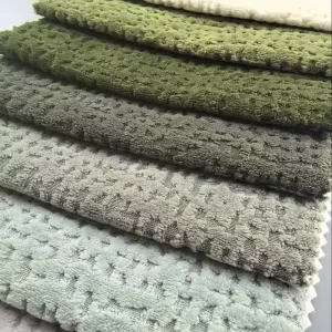 L365 100% Polyester OEM Stock Heavyweight Shrink Resistant Sofa Dyed Knitting Jacquard Fabric in Roll