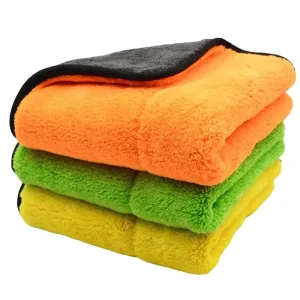 LC Twisted Loop Coral Fleece Microfiber Car Drying Towel Factory Direct Super Absorbent Cloth for Car Wash Detailing