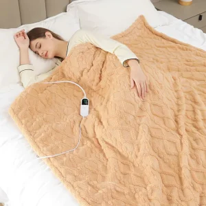 LED Controller Electric Blanket for Winter 9 Heat Settings PTC+NTC Heating System Quilted Technique Washable Temperature Control