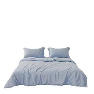 LF grade 100TC count Austrian for for Four piece Set Solid color Summer Bed Sheet Duvet Cover Fitted Sheetdorm Set