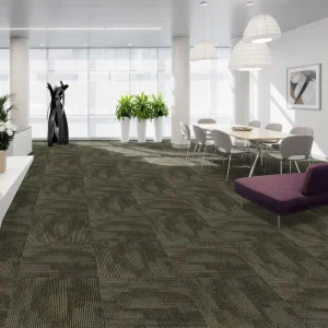 LKHY Carpet 50x50cm Luxury Modern Cushioned Polypropylene Carpet Tiles for Commercial Office Hallway